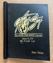 A Gift Of Song: The Music For Unicef Concert (1979) Henry Winkler&#39;s Script Cover - £77.97 GBP