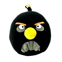 Angry Birds Black Bomb Large Plush 13&quot; Stuffed Animal Pillow Sanitized Clean - £14.42 GBP