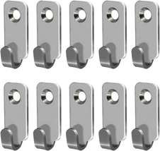 Adiyer 10Pcs Heavy Duty Hanger 304 Stainless Steel Wall Mounted Mini J H... - £13.55 GBP