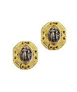 Vintage Two Tone Earrings with Diamonds  - £1,960.25 GBP
