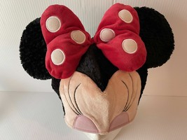 Minnie Mouse Disney Parks Hat Partial Face Beanie Cosplay Costume Vintage NEW - £31.86 GBP