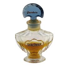 Vintage SHALIMAR GUERLAIN Pure Parfum Extrait Crystal Bat Fan Bottle - $148.50