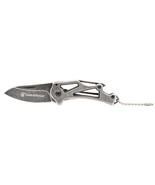 Smith &amp; Wesson Keychain Frame Lock 2.13&quot; Dark Stonewashed Drop Point 110... - $14.99