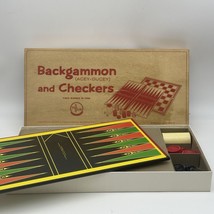 Selchow Righter Backgammon Acey-Ducey Checkers Board Game 1964 Complete Vintage - $29.94