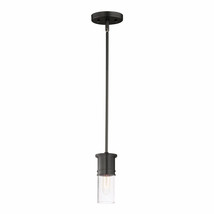 Maxim Lighting 10362CDBK Rexford 1-Light Mini Pendant , Black With Seedy Glass - $100.00