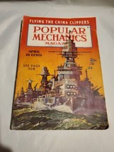 1938 April Popular Mechanics Magazine Flying The China Clippers - $10.88