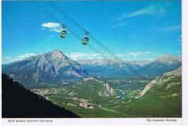 Alberta Postcard Banff Sulphur Mountain Gondolas Canadian Rockies  - £2.35 GBP