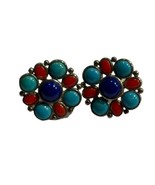 Whitney Kelly Turquoise and Coral Stud Earrings - $51.95 CAD