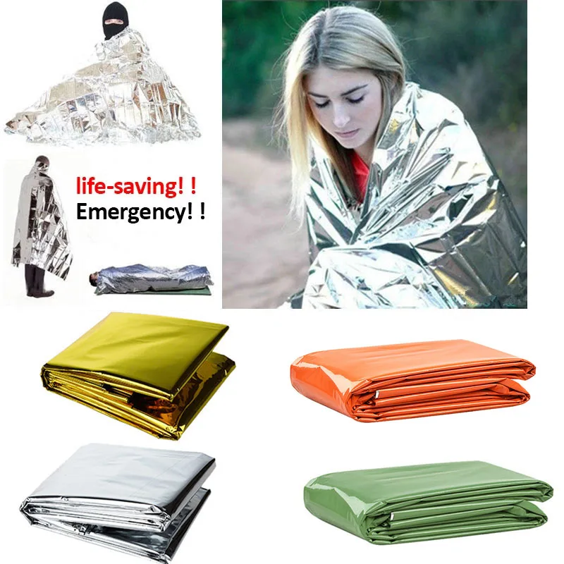 Folding Emergency Blanket Outdoor Survival Rescue First Aid Foil Thermal Blanket - £8.66 GBP+