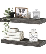 QEEIG Grey Bathroom Floating Shelves for Wall Shelf Over Toilet Wall Mou... - $44.86 CAD
