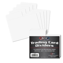 4 BCW Trading Card Dividers - Horizontal - £39.03 GBP