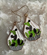 Plant Terrarium Cactus Earrings - £7.98 GBP