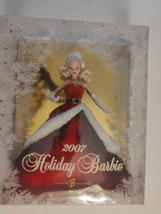 2007 Holiday Barbie Doll Red Velvet Christmas Dress Mattel K7958 - £31.69 GBP