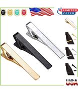3 Pack Classic Tie Clips in Silver, Gold &amp; Black - Elegant Men&#39;s Accesso... - $18.59 CAD