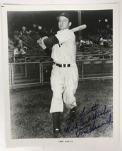 Tommy Henrich (d. 2009) Autographed Vintage Glossy 8x10 Photo - New York... - $39.99