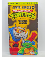 VHS Teenage Mutant Ninja Turtles The Bad Guys Series Turtles vs. Rhinoma... - $18.99