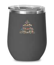 Wine Tumbler Stainless Steel Insulated  Funny  Birds Christmas Tree   - £22.46 GBP