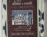 Allen Roth Oberlin Hidden Back Tab Panel 50x84in Navy 0005399 Fits 2&quot; Ro... - £17.29 GBP
