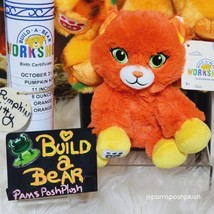 Build a Bear Candy Corn Kitty MINI 8&quot; Halloween Orange 2023 Cat BAB Cand... - £27.91 GBP