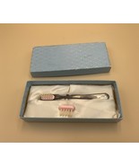 Vintage Sterling Silver Baby tooth Brush with Extra head Original Box - $643.13 MXN