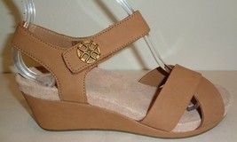 UGG Australia Size 9.5 VEVA Chestnut Leather Wedge Heel Sandals New Womens Shoes - £95.25 GBP