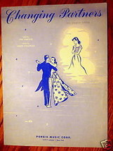 Changing Partners 1953 Sheet Music by Darion and Coleman Guitar and Ukulele - $1.50
