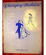 Changing Partners 1953 Sheet Music by Darion and Coleman Guitar and Ukulele - £1.18 GBP