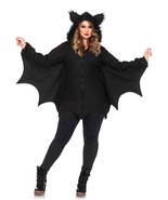 Leg Avenue Cozy Bat Black Plus 1X/2X - £73.06 GBP