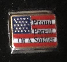 Proud Parent Of A Soldier Wholesale Italian Charm Enamel Link 9MM K18 - $15.00