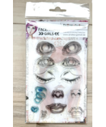 Facecinating Girls Stamp, used in pkg, 13 pc, card making, art journaling - $7.25