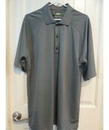 Greg Norman The Shark Men&#39;s Play Dry Golf Shirt sz L 100% Polyester Gray - $339.71 MXN