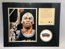 Dennis Rodman 1995 San Antonio Spurs Matted Kelly Russell Lithograph Print - £11.76 GBP