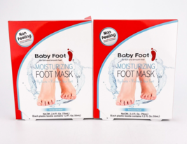 Baby Foot Moisturizing Foot Mask Hydrate Refresh Your Feet Unscented Lot Of 2 - £23.08 GBP