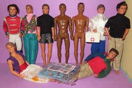 Barbie Ken Doll 1990s Shaving Fun Dressed Doctor Steven Jamal Lot For OO... - $40.00