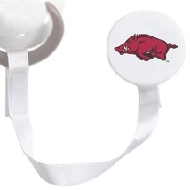 2 ARKANSAS RAZORBACKS FOOTBALL BASKETBALL PACIFIER CLIP - £9.72 GBP