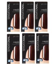 6 - Sensationail by Nailene Gel Polish Color 71595 Espresso Bean Lot of 6 Gloss - £8.93 GBP