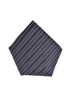 EMPORIO ARMANI Pocket Square Handkerchief Mens Striped Luxury Black - £45.41 GBP