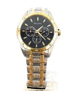 Bulova Men&#39;s 98C120 Sport Analog Display Japanese Quartz Two Tone LUX03675N - $54.45