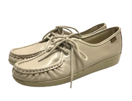 SAS Siesta Womens Sz 8.5 S Narrow Leather Oxfords Mocha Lace Up Comfort Shoes - £49.82 GBP