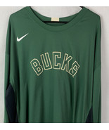Authentic Milwaukee Bucks Warm Up Shirt Nike dri-fit Team Issue Practice... - £95.79 GBP