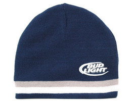 Budweiser Bud Light Beer Hat Cap Free Shipping Knit Winter Womens Mens Ski New - $17.74