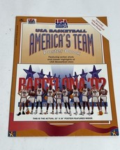 1992 USA Olympics Basketball America&#39;s Team Poster Book, Jordan Bird Dre... - $184.36 MXN