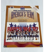 1992 USA Olympics Basketball America&#39;s Team Poster Book, Jordan Bird Dre... - $183.81 MXN