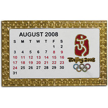 Beijing,China 2008 Summer Olympic calendar pin FREESHIP - £9.95 GBP