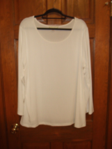 Seventh Avenue White Scoop Neck Pullover Tunic Top - Size 2X - $16.82