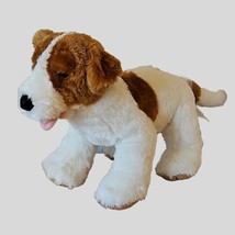 Build A Bear Dog Plush Jack Russell Terrier Puppy White Brown Spotted Pup 15&quot; - £8.56 GBP