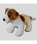Build A Bear Dog Plush Jack Russell Terrier Puppy White Brown Spotted Pu... - £8.62 GBP