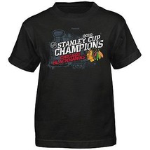CHICAGO BLACKHAWKS 2010 CHAMPIONS SHIRT REEBOK NEW Small BOYS - $9.31