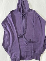 BCG Women&#39;s Purple Cotton Blend Drawstring Hoodie Pullover Sweatshirt Si... - $16.82