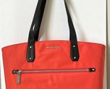 New Michael Kors Polly Medium Top Zip Nylon Tote Bag Mandarin Dust bag i... - $94.91